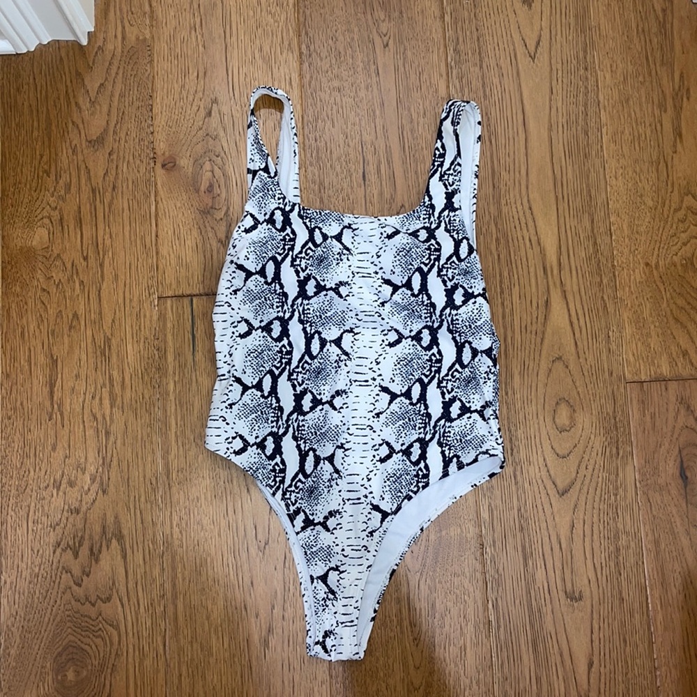 Animal print once piece size m